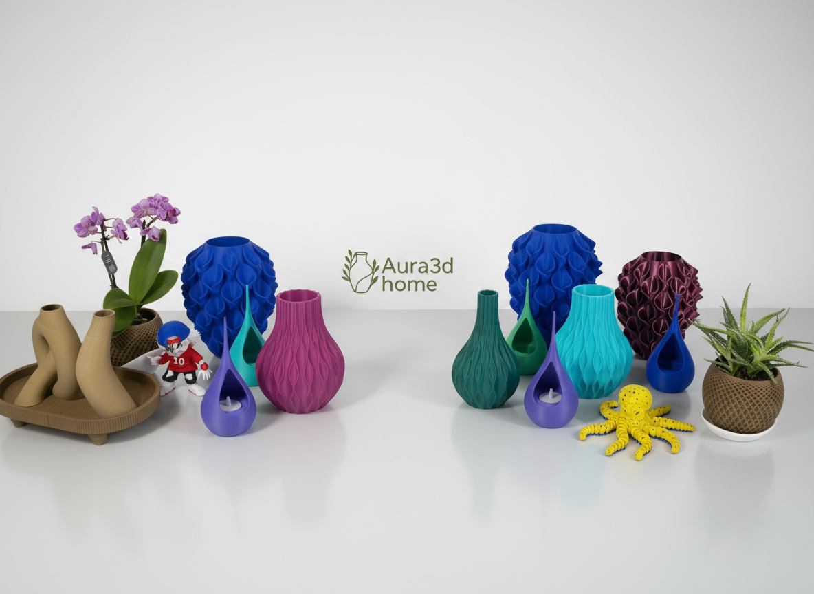 Aura3dhome Banner with Centered Small Logo