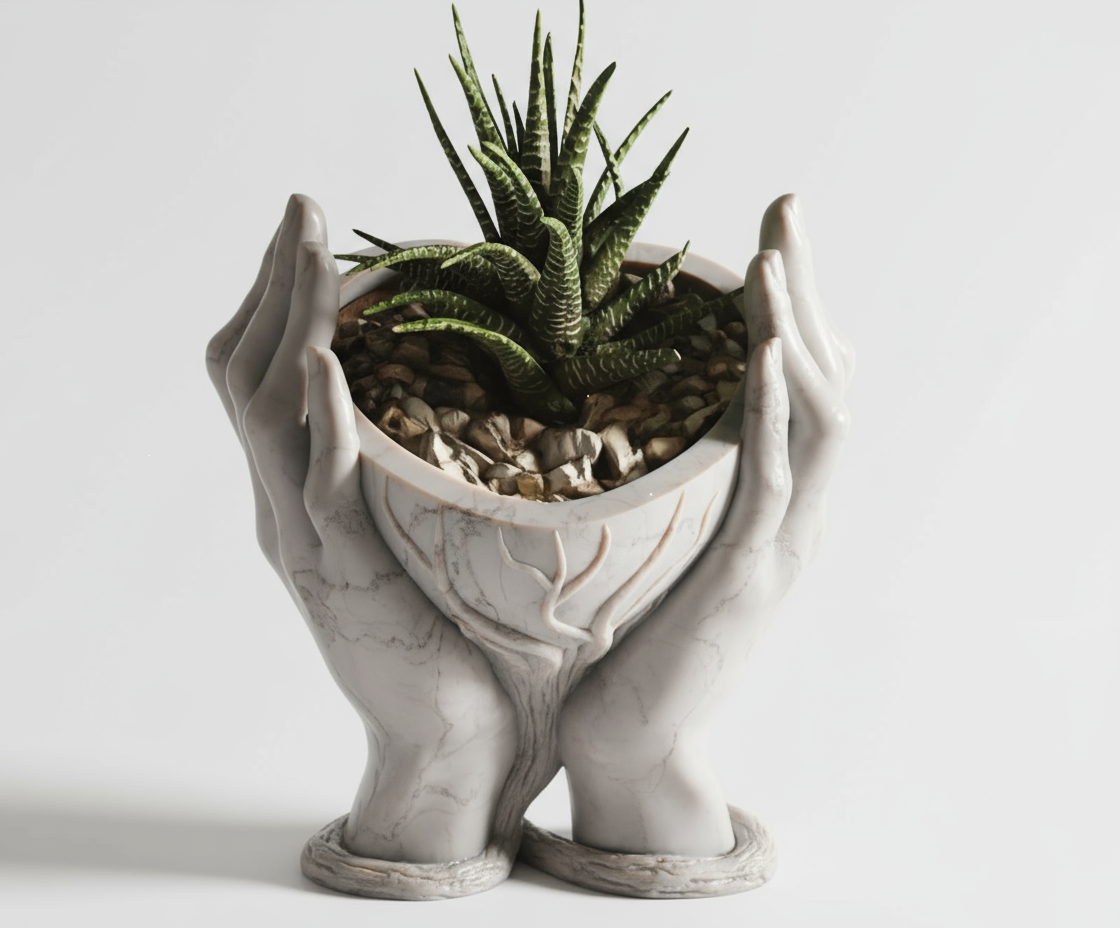 Bloempot met witte achtergrond