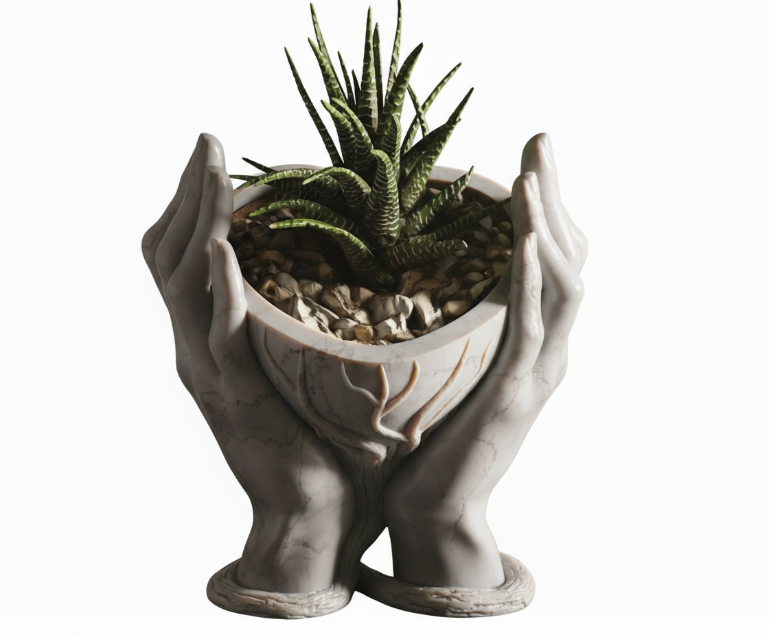 Bloempot met witte achtergrond