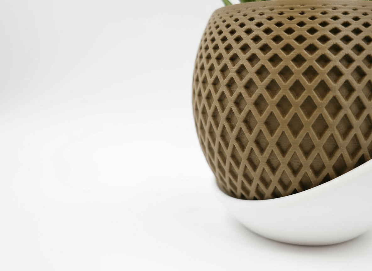 Professionele close-up foto van plantenpot